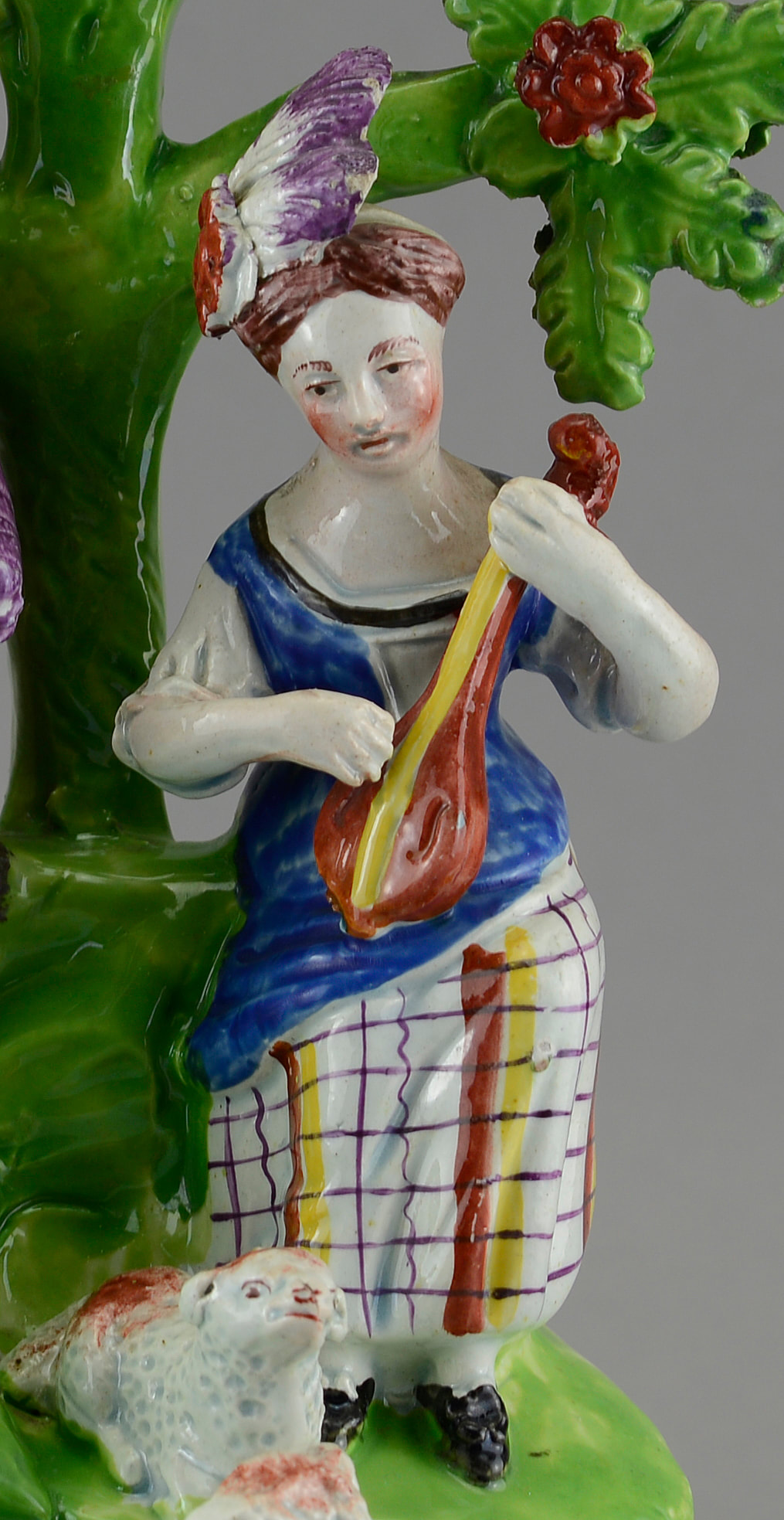 antique Staffordshire, Staffordshire pottery, Staffordshire figure, pearlware figure, Myrna Schkolne
