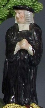 antique staffordshire figure, staffordshire pottery figure, staffordshire figure, pearlware figure, myrna schkolne, tithe pig