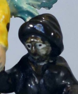 staffordshire figure, pearlware, antique Staffordshire, bocage figure, bocage, Myrna Schkolne, Holding the Past, Hunt Collection, Staffordshire Figures 1780-1840, chimney sweeps
