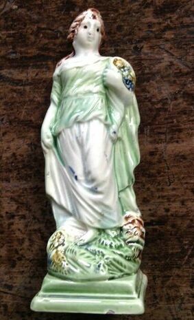 antique Staffordshire, antique Staffordshire figure, pearlware figure, Myrna Schkolne, Ceres