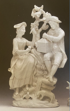 antique Staffordshire, antique Staffordshire figure, Staffordshire pottery, pearlware figure, bocage, Ralph Wood, BIrd Catchers, Liberty and Matrimony, Shepards, Myrna Schkolne,  